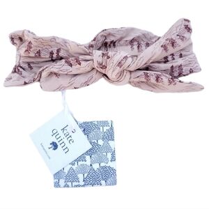 NWT Kate Quinn Knot Top Headband Tan Forest Baby Girl Size Large (12-18M) Bamboo